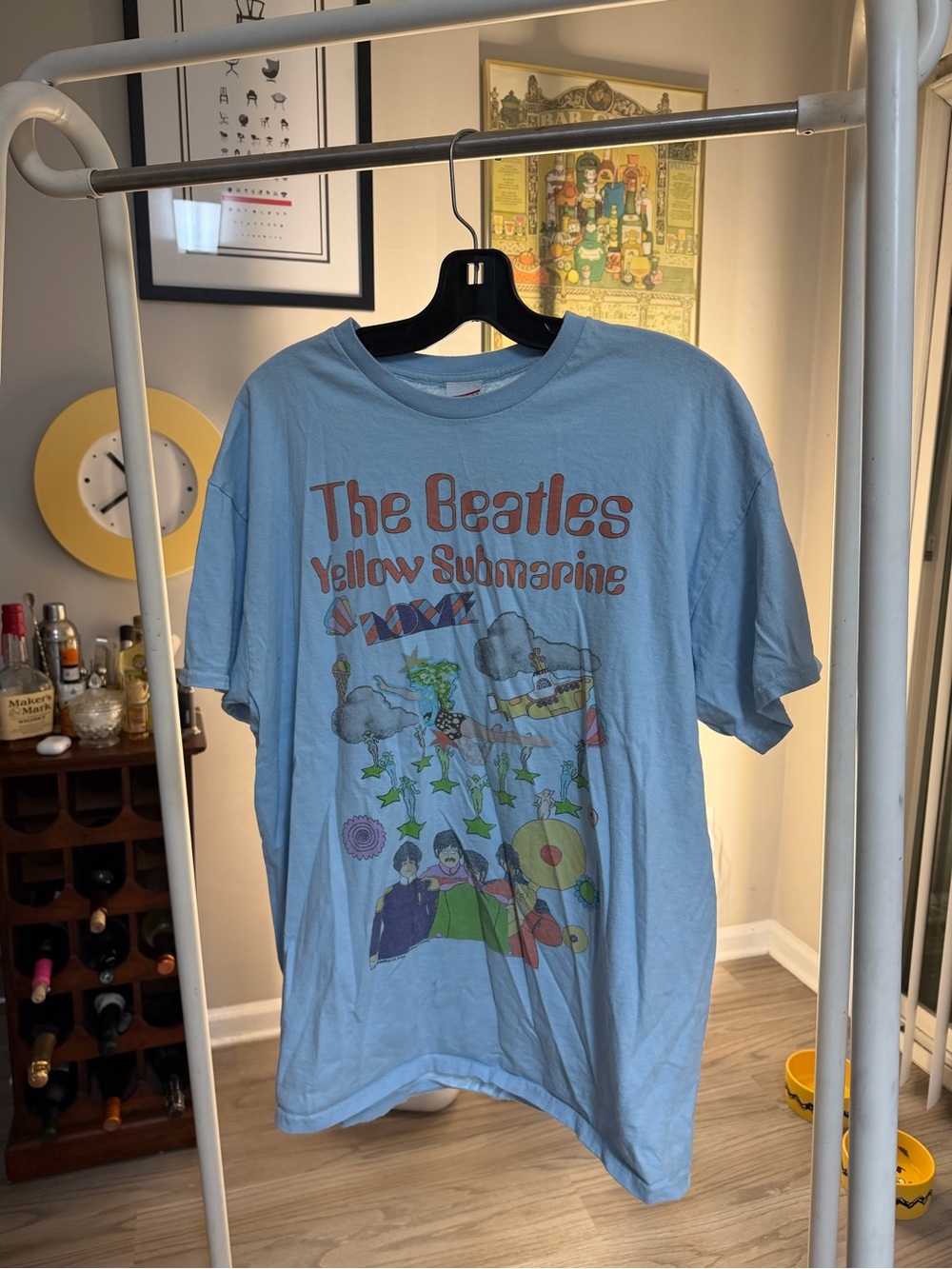 The Beatles Yellow Submarine Light Blue Graphic Tee